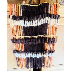Brown, Orange, Yellow & White Macrame