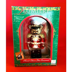 Vintage Lumiere Handpainted Teddy in Uniform Hanging Ornam..