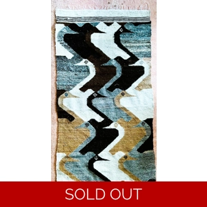 12 Geese Canadian Wool Rug or Wall Hanging