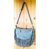 Street Level Gray Leather Purse