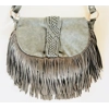 Street Level Gray Leather Purse
