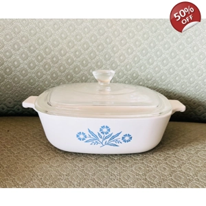 P1 - Blue Cornflower Casserole Dish