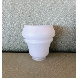 Vintage Frosted Hurricane Glass Shade