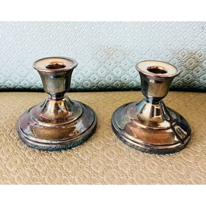 Pair Silver Candle Holders
