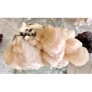 Pink Crystal with Blackdrops