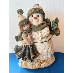 Snowman with Girl