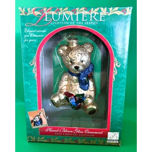 Vintage Lumiere Teddy with Blocks Ornament