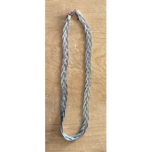 Silver Weave Braided Necklace