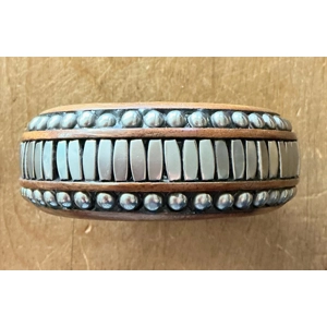 Wooden Silver Bracelet