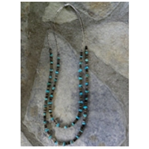 Turquoise Kunhi Shell & Sterling  Clasp