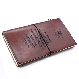Handmade Leather Notebook Journal - ( 80 Blank Pages )