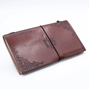 Handmade Leather Notebook Journal - ( 80 Blank Pages )