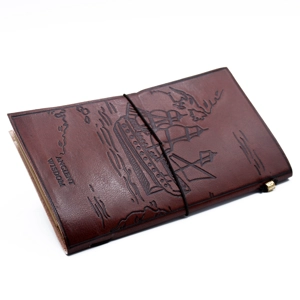 Handmade Leather Notebook Journal - ( 80 Blank Pages )