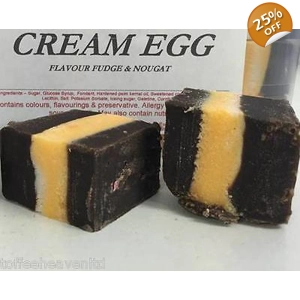 Cream Egg Flavour Fudge & Nougat - The Fudge Factory