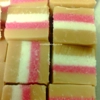 Fudge Ice Vanilla Candy with Strawberry Coconut Ice