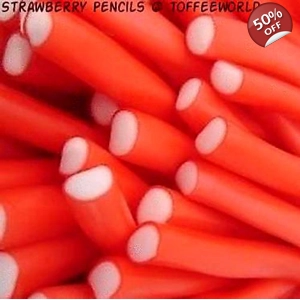 Fini Strawberry Pencils Fruit Flavoured Candy Sweets