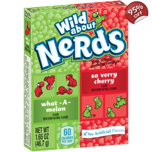 Nerds Wild Cherry and Watermelon Flavour 46.7g Pack
