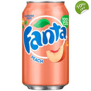 Fanta Peach Soda 355ml Can - American Soft Drink