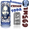 AriZona Shaq Soda Blueberry Cream Soda 695ml Big Can