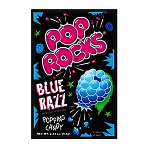 Pop Rocks Blue Razz Popping Candy - 9.5g Pack