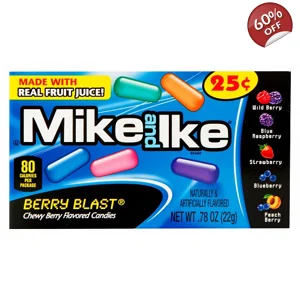 Mike and Ike Berry Blast - Chewy Candies 22g Pack