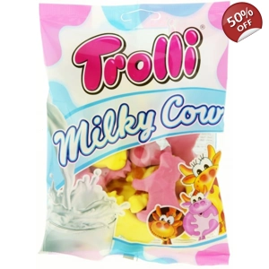 Trolli Milky Cow | Fruit Milk shake Jelly Sweets 200g Bag