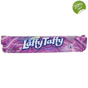 Laffy Taffy Grape Chew Bar - Stretchy and Tangy Chewy Candy - 42.5g