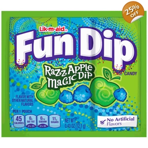 Fun Dip Razz Apple Magic Dip Sherbet Pack