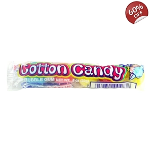 Dubble Bubble Cotton Candy Bubble Gum Gumballs 4 Ball Tube 18g Pack