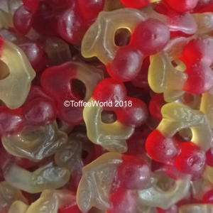 Vidal Cherries On A Leaf - Fruit Flavoured Jelly Sweets