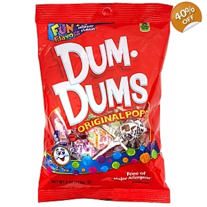Dum Dums Original Pops Bag 18 lollipops | American Lollies