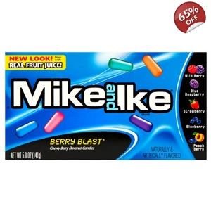 Mike and Ike Berry Blast - 141g Theatre Box - Chewy Candy Jelly Beans
