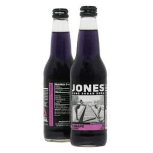 Jones Grape Soda - 355ml Bottle - American Fizzy Drink