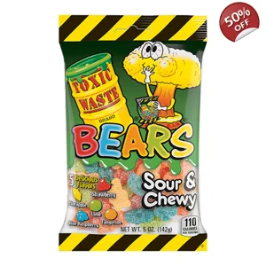 Toxic Waste Bears - Sour and Chewy Gummy Bear Jellies - 142g Bag