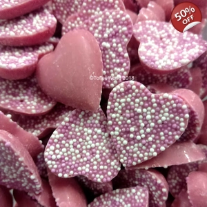 Alma Pink Strawberry Hearts - Hannah's Candy Sweets