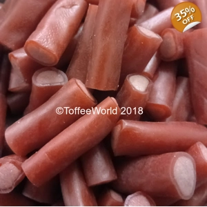 Strawberry Chunky Cable Tubes - Vidal Candy Sweets