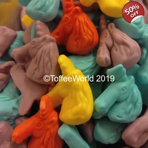 Gummi Unicorns - Vidal Gummy Unicorn Heads - Fruity Sweets