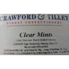 Tilleys Clear Mints - Crawford & Tilley Wrapped Mint Sweets