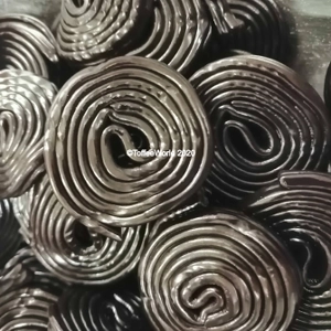 Liquorice wheels - Black Licorice flavoured Wheel Shape Sweets