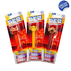 PEZ Lion King + 3 Candy Tablet Packs - 24.7g