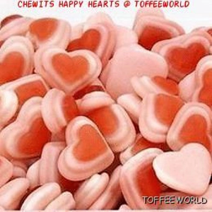 Chewits Happy Hearts Fruit Jellies Love Novelty Jelly Sweets