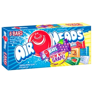 Airheads - 6 Air Heads Chew Bar - Assorted Bars - 93.6g Selection Box
