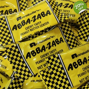 Annabelle's Abba Zaba Minis - Chewy Taffy Peanut Butter Candy Bars