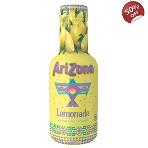 AriZona Lemonade with Fruit Juice & Honey - 500ml Bottle