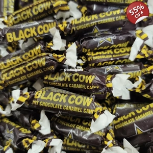 Atkinsons Black Cow Chews - Bite-Sized Chewy Chocolate Caramel Sweets
