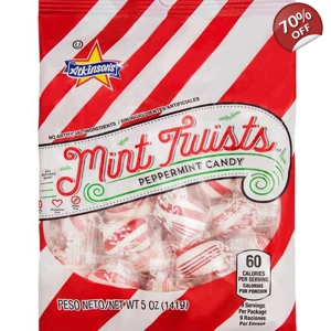 Atkinsons Mint Twists - Peppermint Candies - 142g Bag Candy Mints