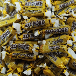 Atkinsons Slo Poke Chewy Caramel Candy - American Toffee Chew Sweets