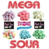 Barnetts Mega Sour Fruits - Assorted Fruit Sours Boiled Sweets