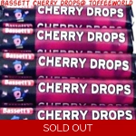 Bassett's Original Cherry Drops Roll Packs Sweets x 2 pks