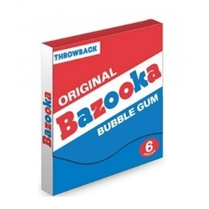 Bazooka Gum Throwback Mini Wallet 6-Piece Bubble-gum Pack 43g